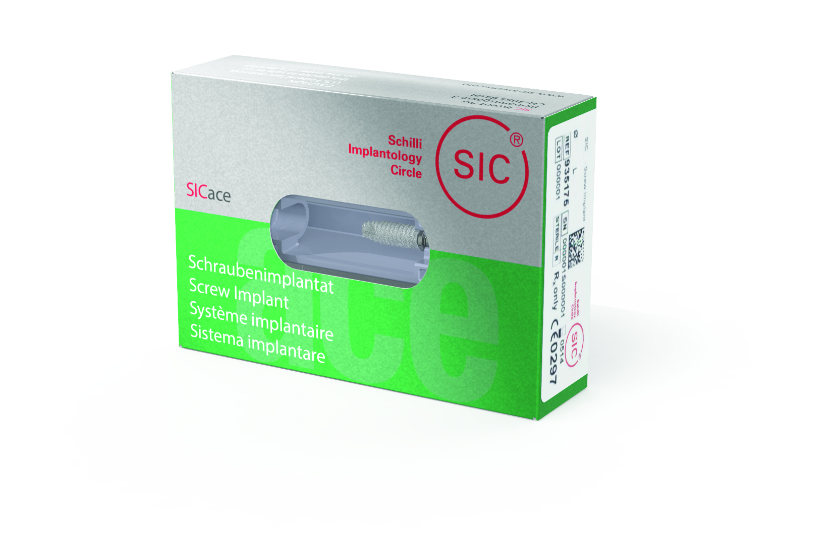 Имплантат SICace  (Ø 5.0 мм / 13 мм) в комплекте с заглушкой