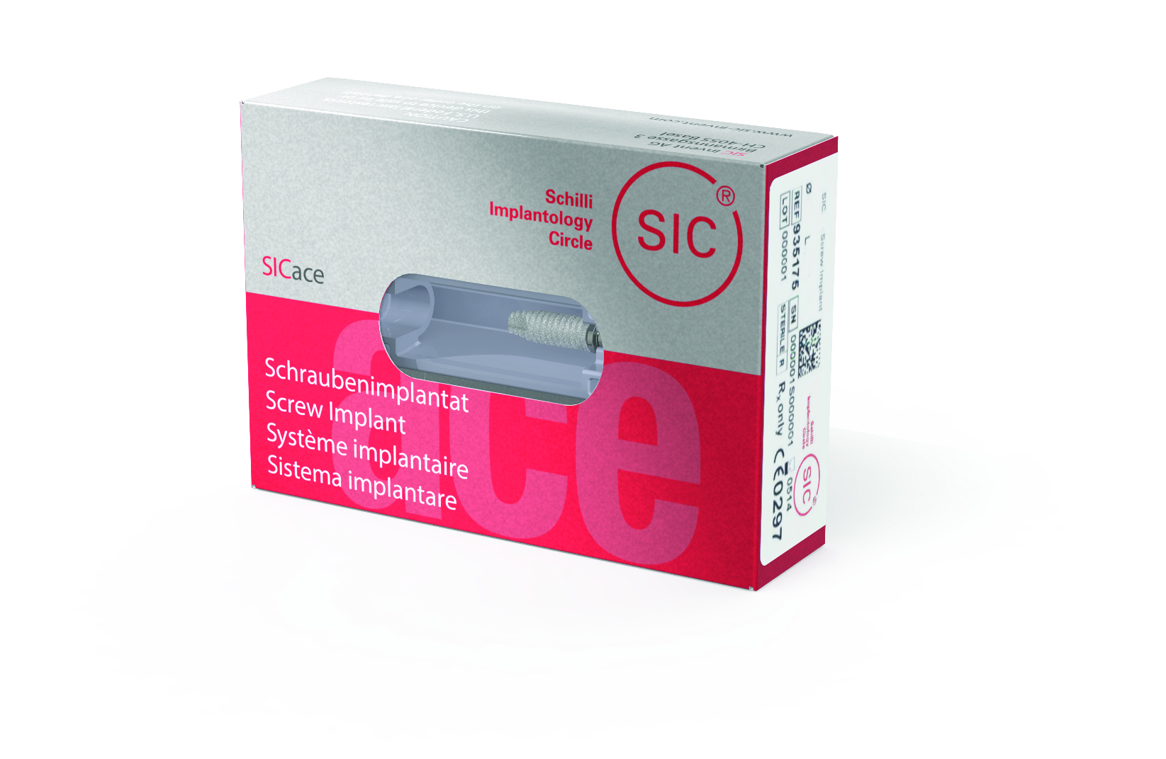 Имплантат SICace  (Ø 4.0 мм / 7.5 мм) в комплекте с заглушкой