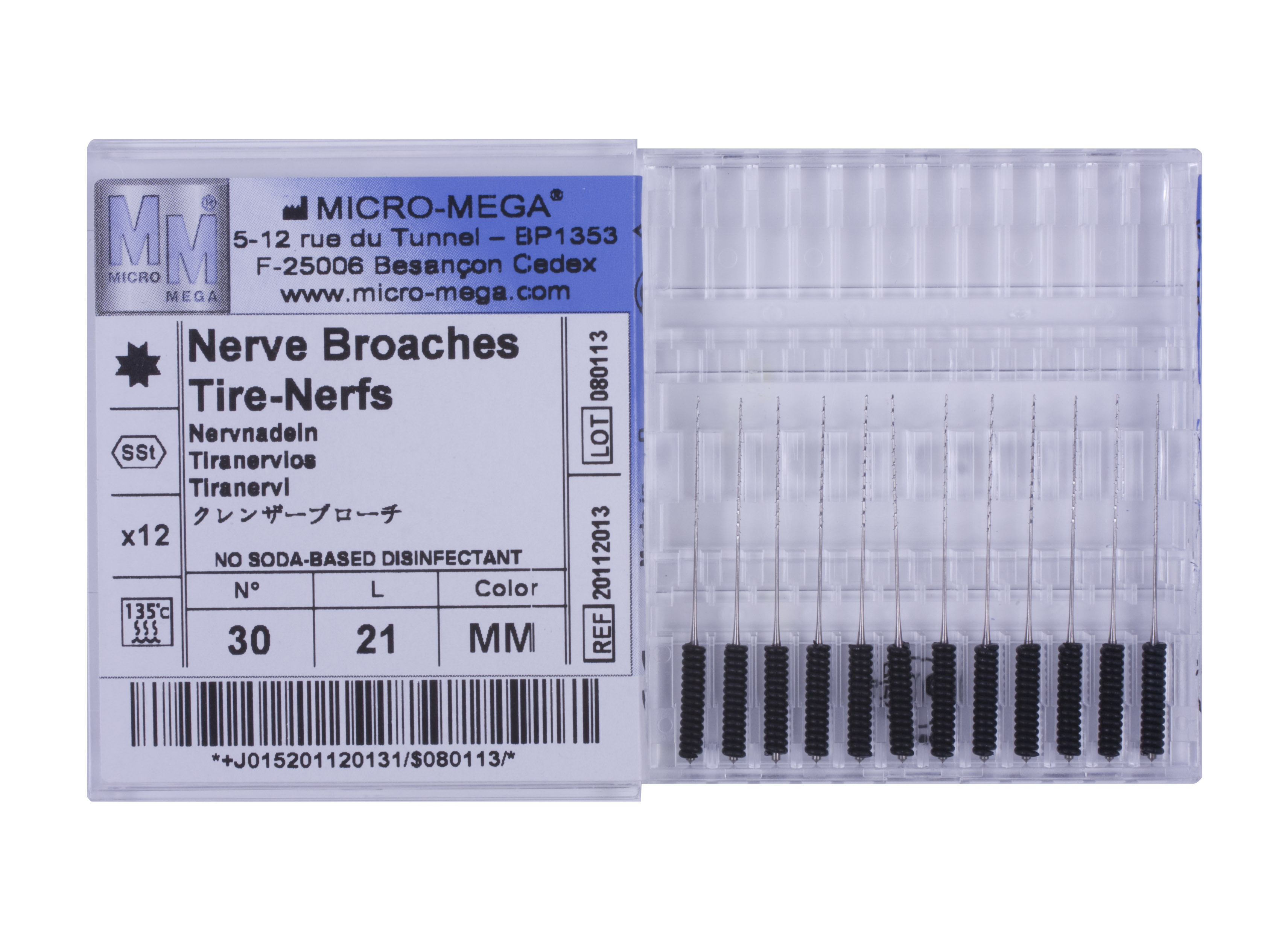 Nerve Broache n30 short Hand. 56 MM - инструменты эндодонтические