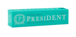 Зубная паста PRESIDENT Antibacterial (75 RDA), 50 мл