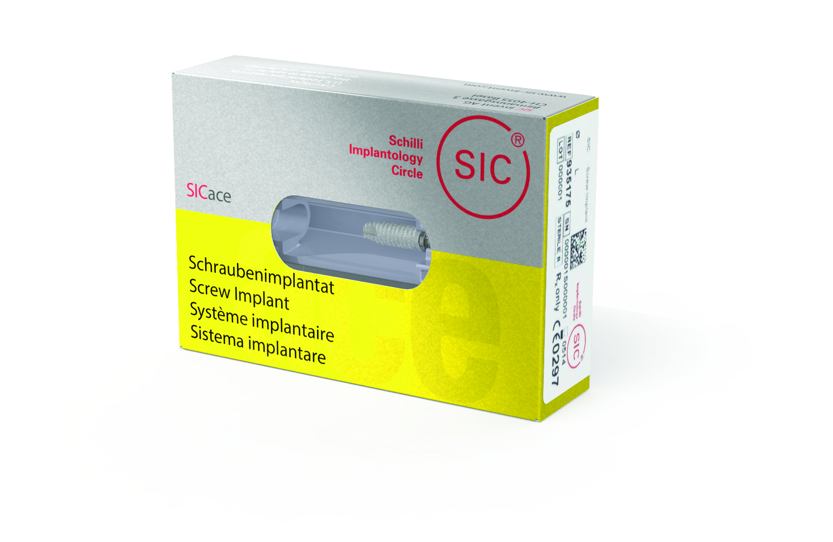 Имплантат SICace  (Ø 4.5 мм / 14.5 мм) в комплекте с заглушкой