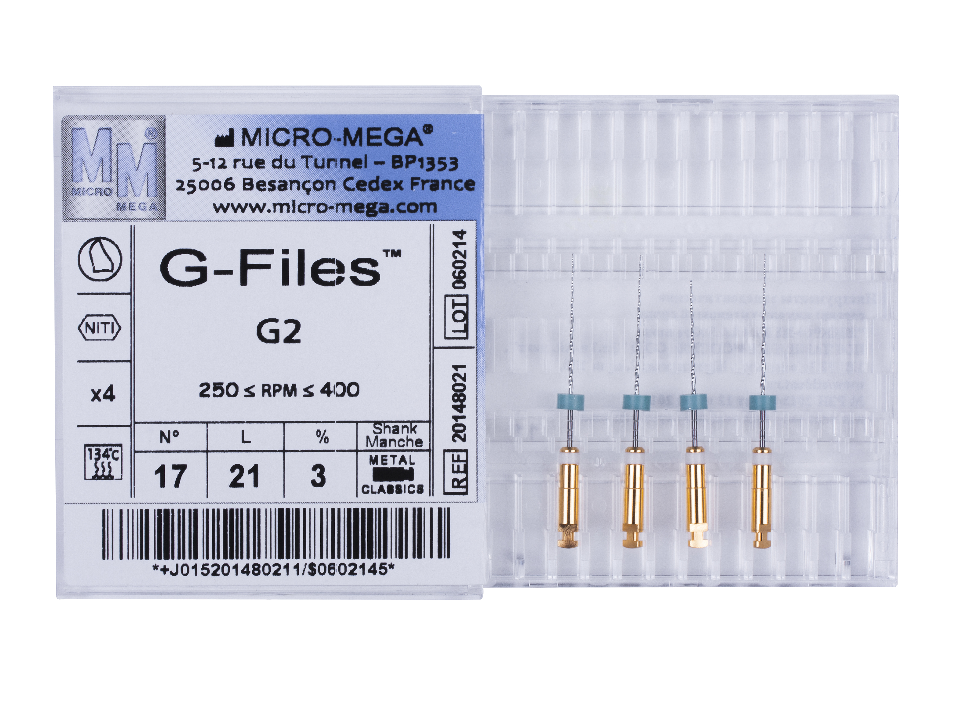 G-Files G2 21 mm Classics - инструменты эндодонтические