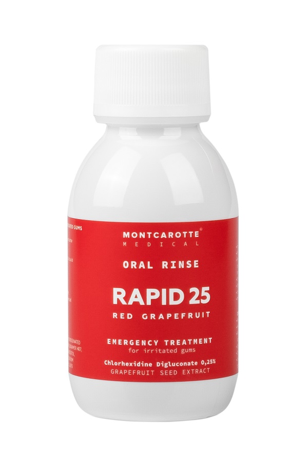 Ополаскиватель концентрат Oral rinse RAPID 25, Красный Грейпфрут, 100 мл