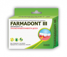 ФАРМАДОНТ III - пластины для десен против кровоточивости (24 шт.)
