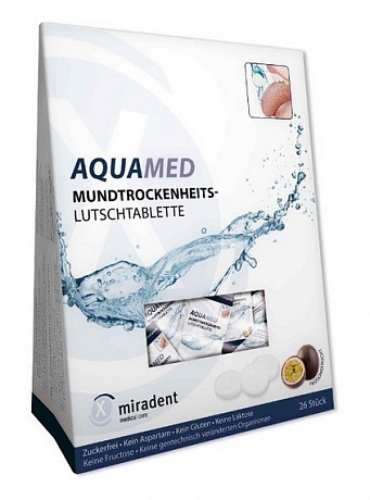 Aquamed® - леденцы для рассывания от сухости во рту, 26 шт. (60 г)