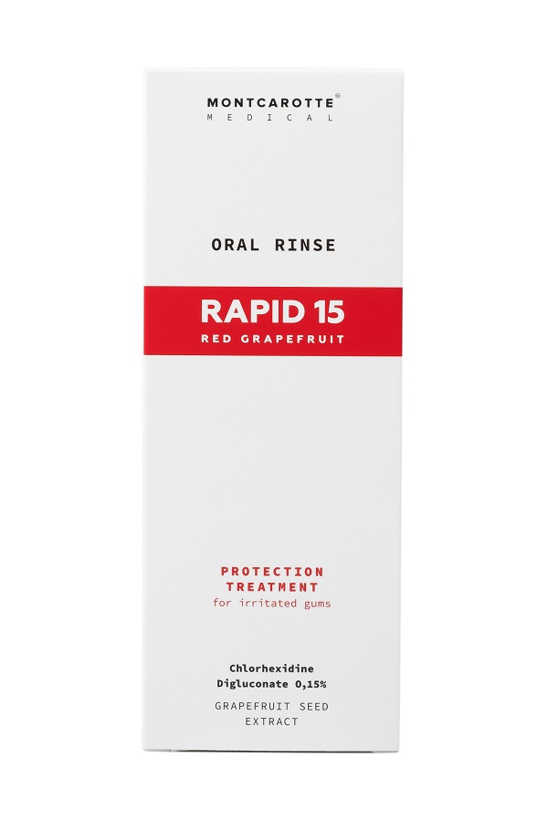 Ополаскиватель Oral rinse RAPID 15, Красный Грейпфрут, 200 мл